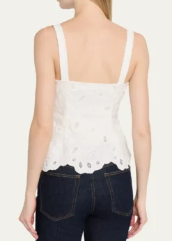 SIMKHAIDelaney Embroidered Bustier Top
