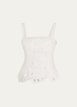 SIMKHAIDelaney Embroidered Bustier Top