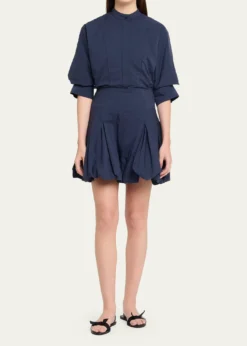 SIMKHAIEffie Cotton Bubble Mini Dress