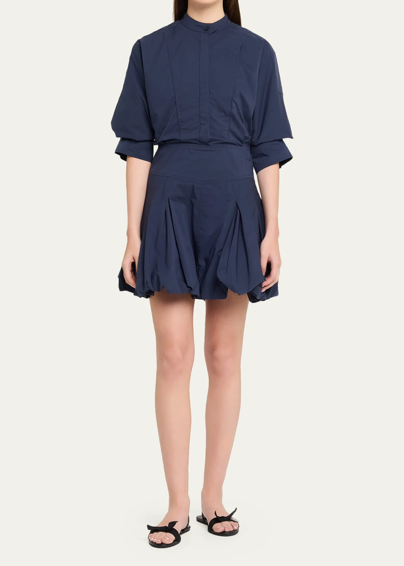 SIMKHAIEffie Cotton Bubble Mini Dress