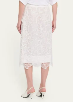 SIMKHAIElissa Embroidered Column Skirt