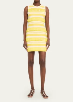 SIMKHAIElly Knit Fringe Mini Dress