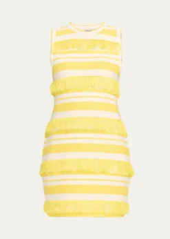 SIMKHAIElly Knit Fringe Mini Dress
