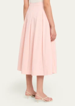 SIMKHAIElora Poplin Midi Skirt