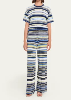 SIMKHAIFarrah Striped Knit Pants