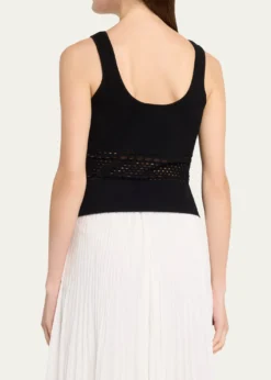 SIMKHAIFitzgerald Open-Work Tank Top