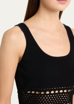 SIMKHAIFitzgerald Open-Work Tank Top