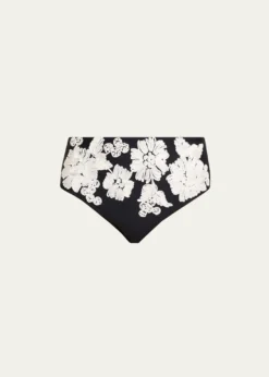 SIMKHAIFrancie Floral High-Waist Bikini Bottoms