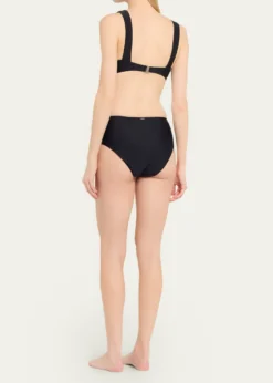 SIMKHAIFrancie Floral High-Waist Bikini Bottoms