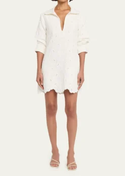 SIMKHAIFreya Embroidered Mini Dress