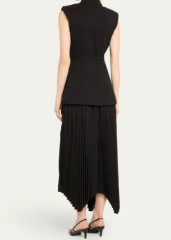 SIMKHAIHelena Combo Blazer Sleeveless Midi Dress