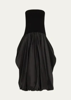 SIMKHAIIzzy Strapless Midi Bubble Dress