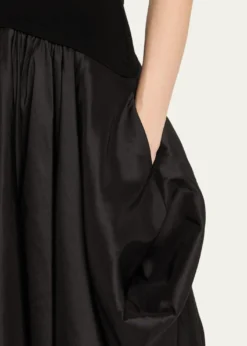 SIMKHAIIzzy Strapless Midi Bubble Dress