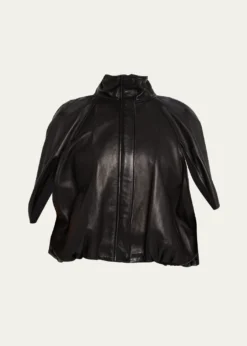 SIMKHAIJada Nappa Leather Cape Jacket