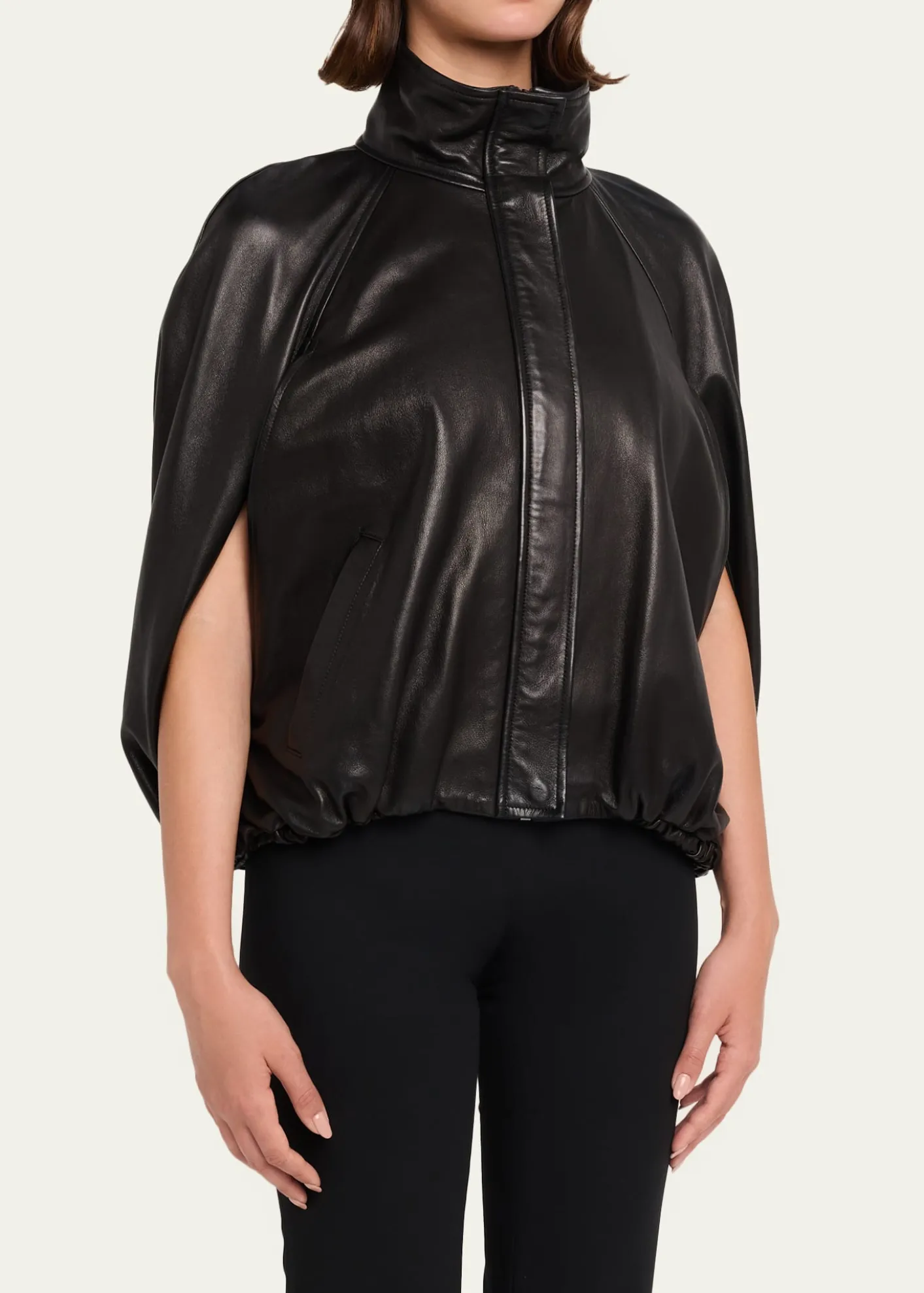 SIMKHAIJada Nappa Leather Cape Jacket
