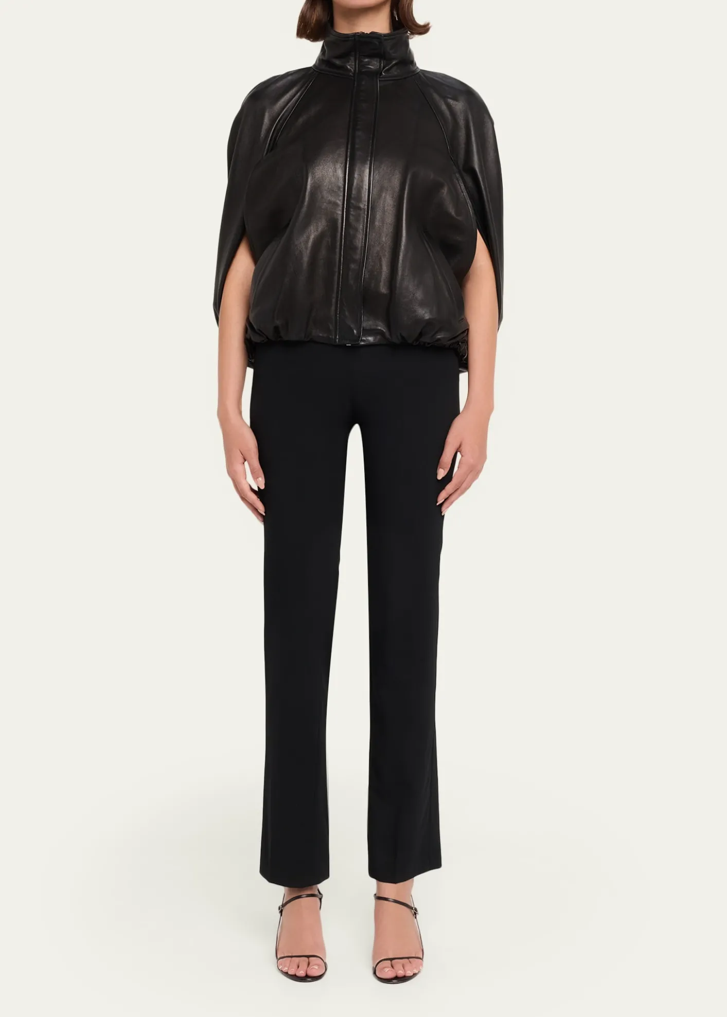 SIMKHAIJada Nappa Leather Cape Jacket