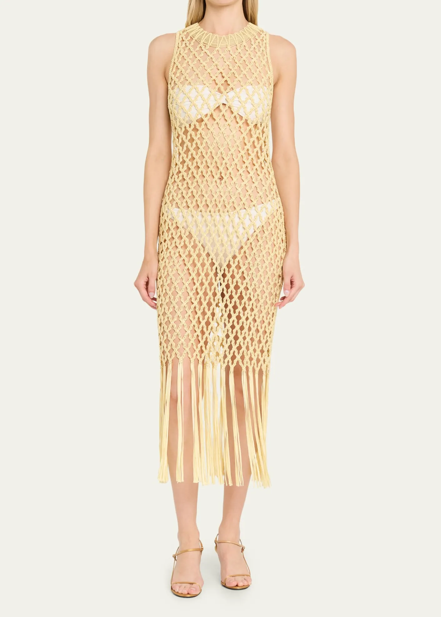 SIMKHAIJensen Macrame Midi Dress