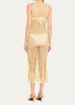 SIMKHAIJensen Macrame Midi Dress