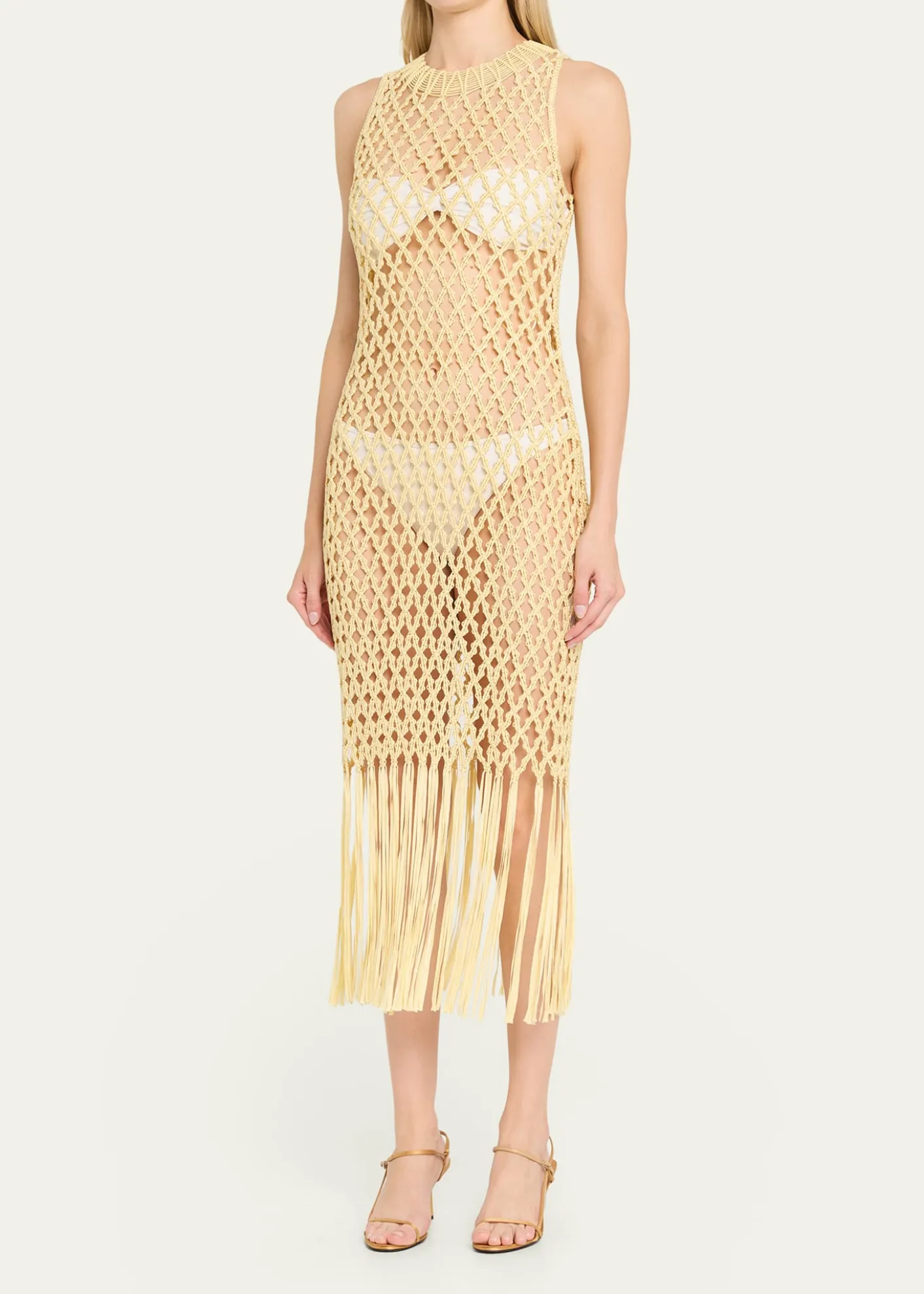 SIMKHAIJensen Macrame Midi Dress