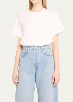 SIMKHAIJojo Cropped Short-Sleeve Cotton T-Shirt