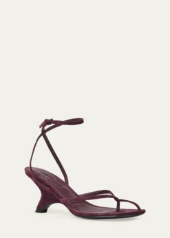 SIMKHAIKelsey Suede Ankle-Strap Sandals
