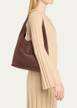 SIMKHAIKhai Buckle Suede Hobo Bag