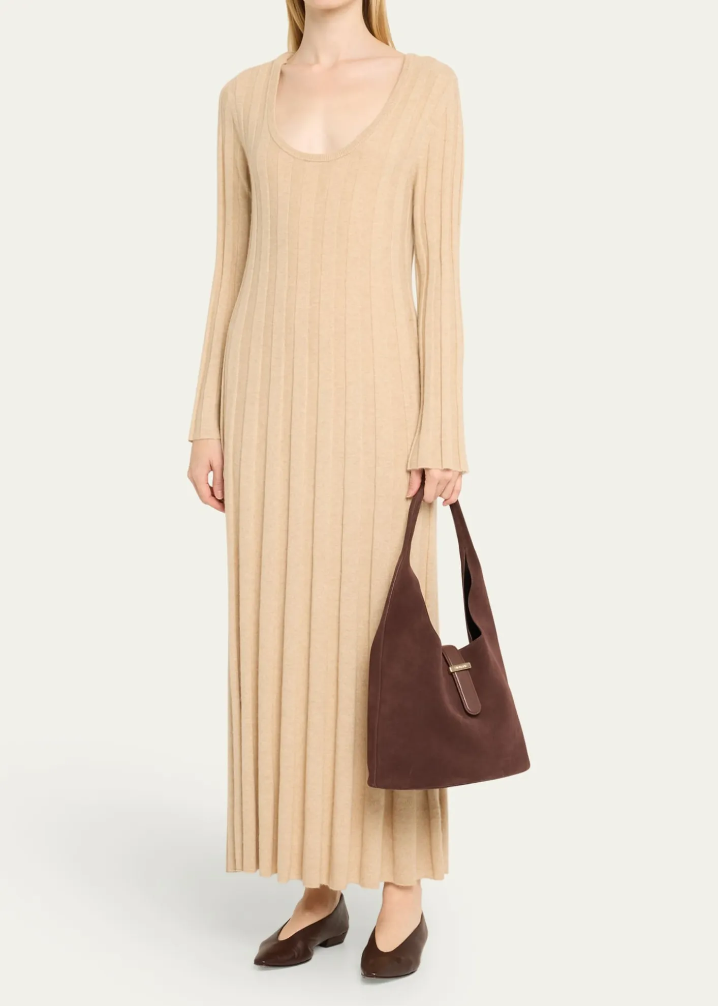 SIMKHAIKhai Buckle Suede Hobo Bag