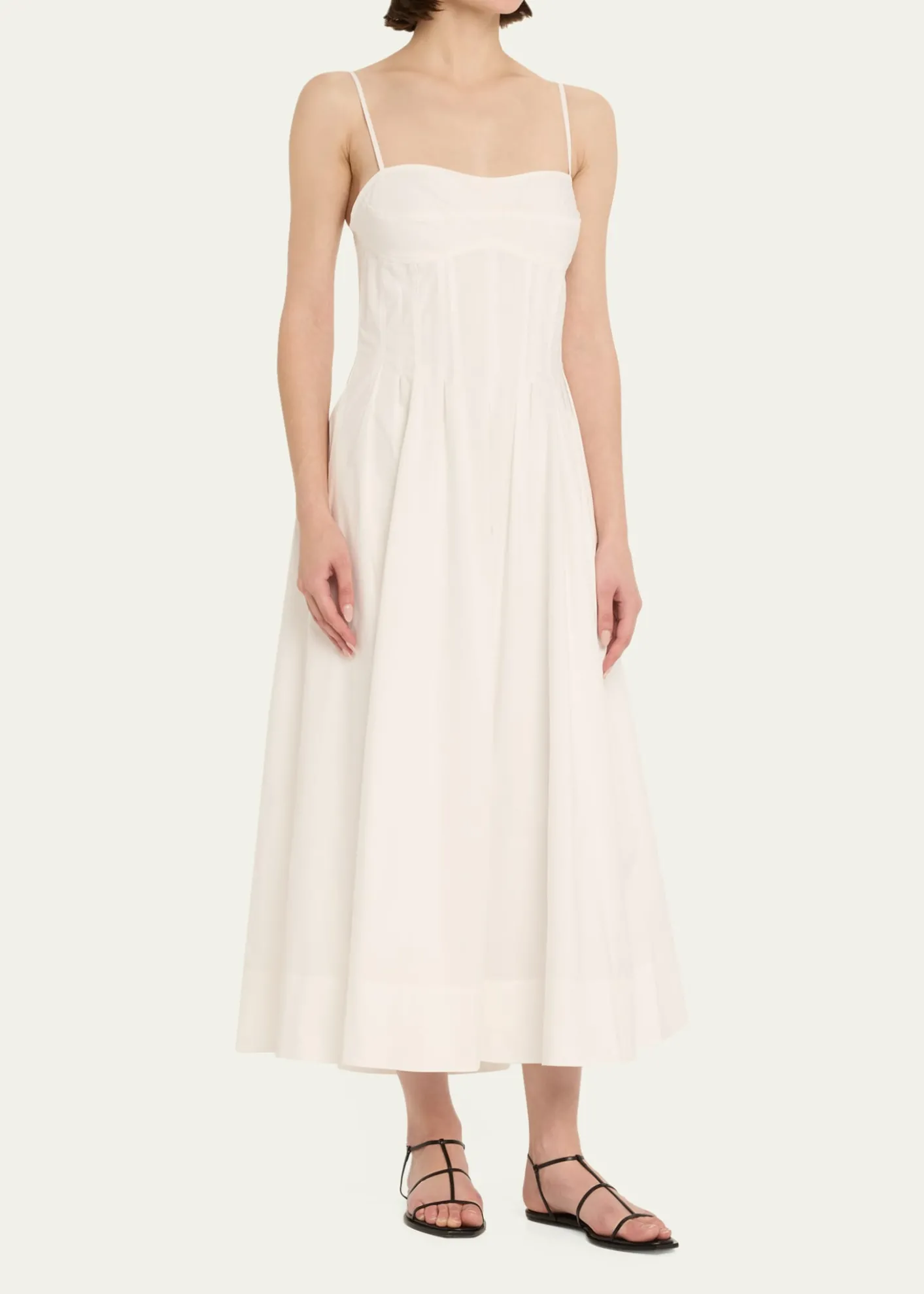 SIMKHAIKittiya Sleeveless A-Line Midi Dress