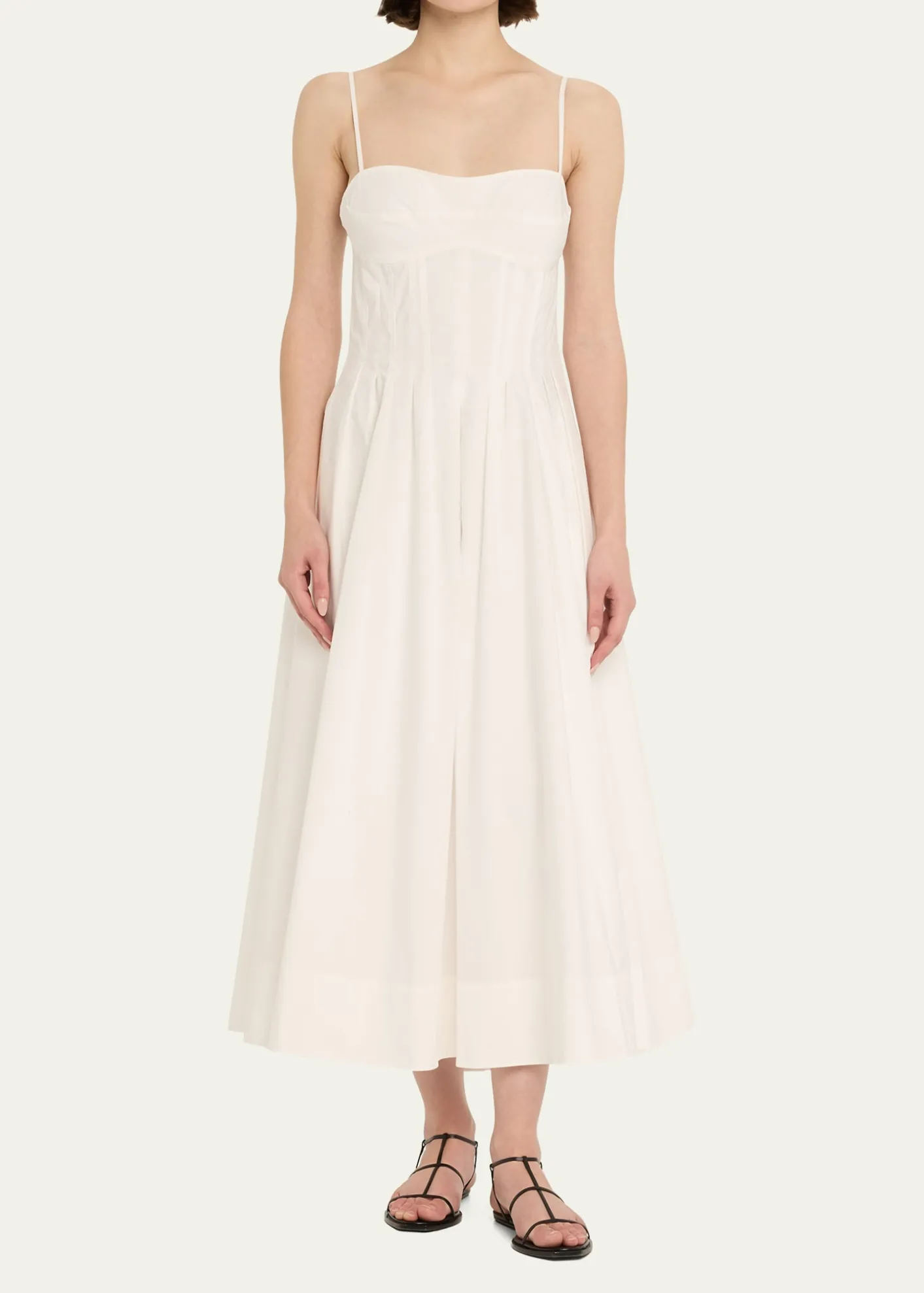 SIMKHAIKittiya Sleeveless A-Line Midi Dress
