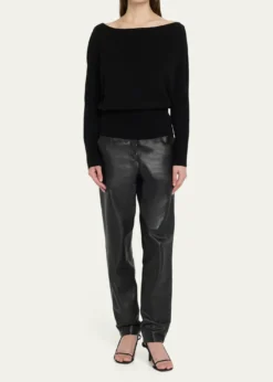 SIMKHAILavina Draped Off-Shoulder Sweater