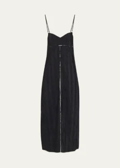 SIMKHAILeah Textured Sleeveless Midi Dress