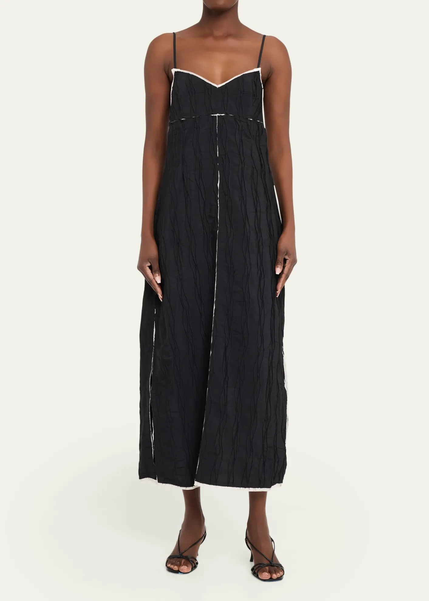 SIMKHAILeah Textured Sleeveless Midi Dress