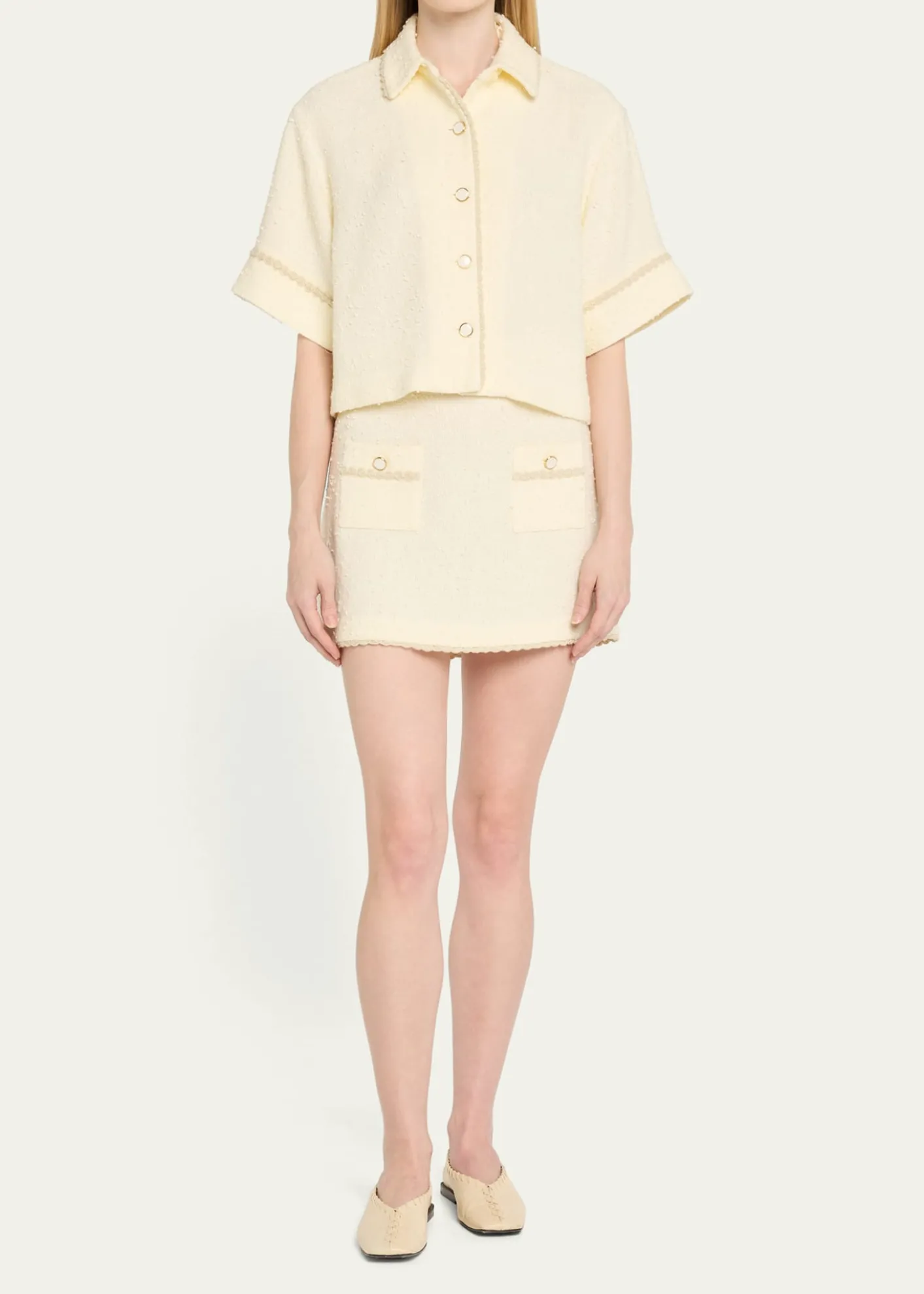 SIMKHAILeighton Boucle Mini Skirt