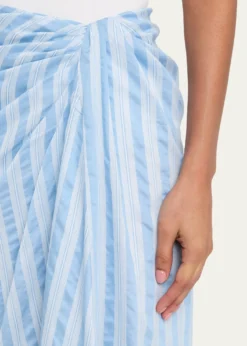 SIMKHAILiorra Draped Midi Skirt