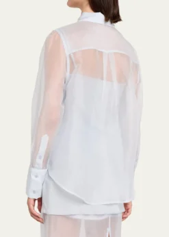 SIMKHAILoen Long-Sleeve Organza Shirt
