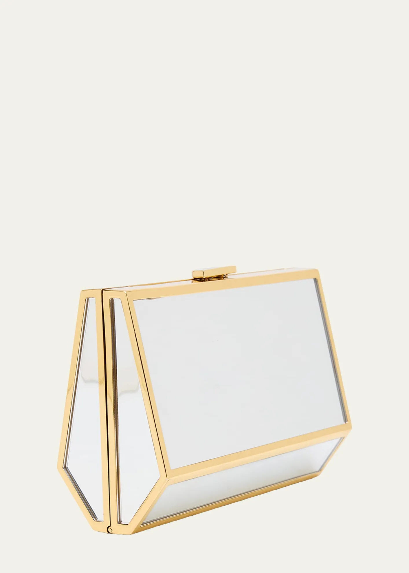 SIMKHAIMaddox Geometric Mirror Clutch Bag