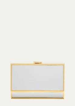 SIMKHAIMaddox Geometric Mirror Clutch Bag