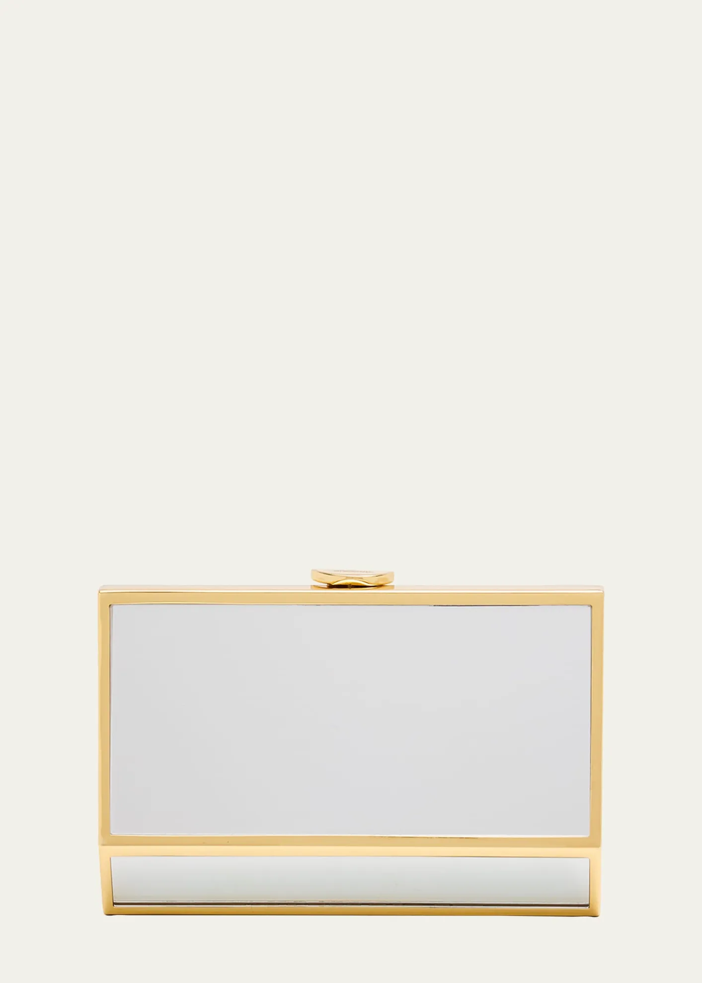SIMKHAIMaddox Geometric Mirror Clutch Bag