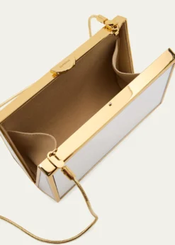 SIMKHAIMaddox Geometric Mirror Clutch Bag