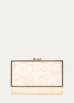 SIMKHAIMaddox Marbled Acrylic Clutch Bag