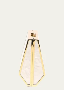 SIMKHAIMaddox Marbled Acrylic Clutch Bag