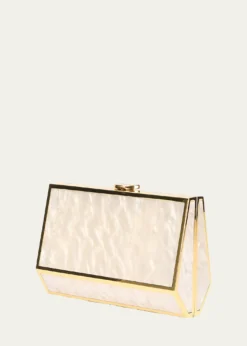 SIMKHAIMaddox Marbled Acrylic Clutch Bag