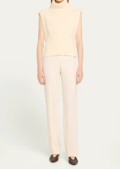 SIMKHAIMaple Wool & Cashmere Sleeveless Turtleneck Top