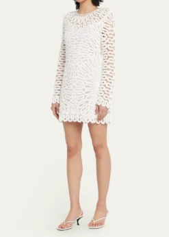 SIMKHAIMccall Cage Crochet Mini Dress
