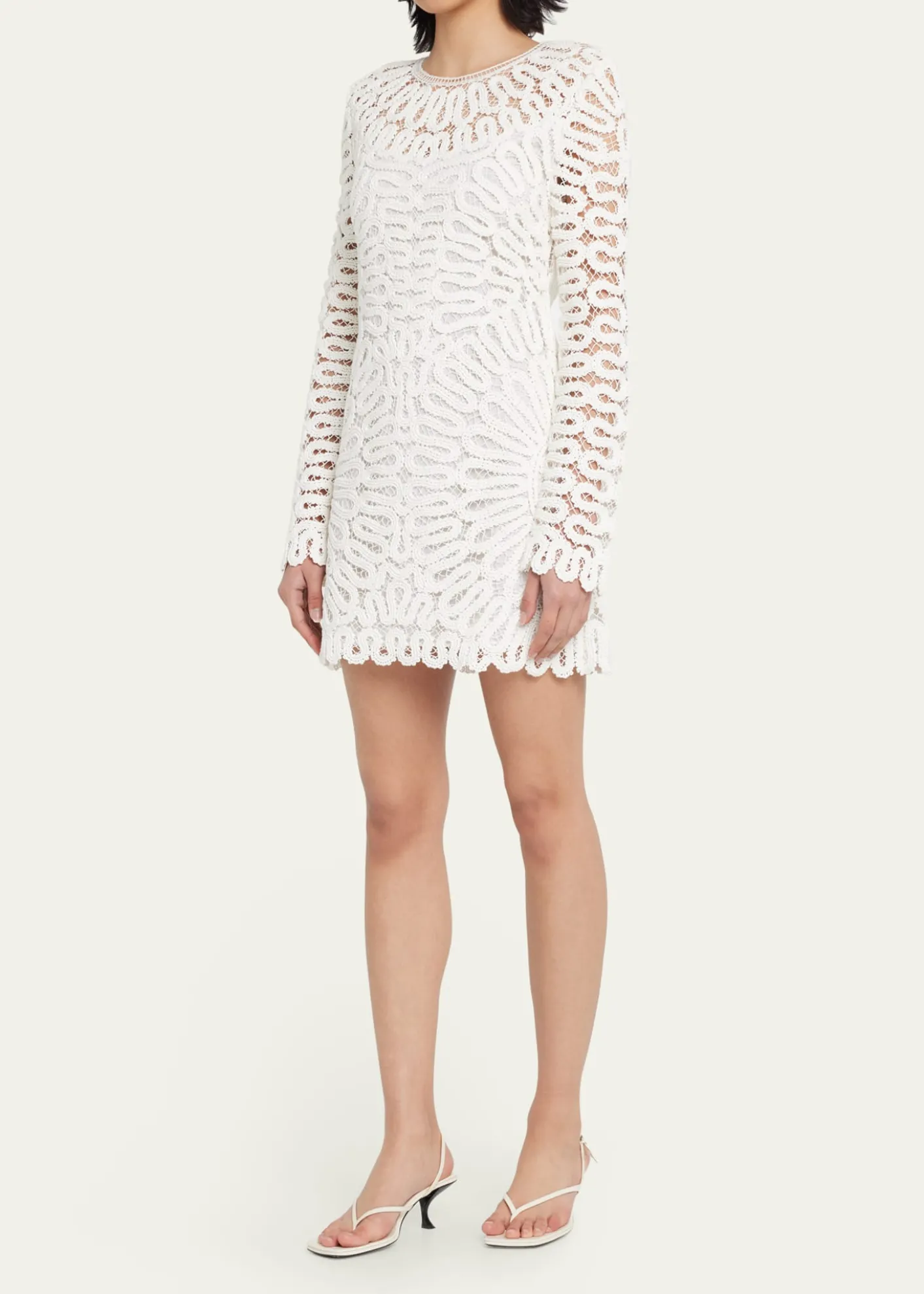 SIMKHAIMccall Cage Crochet Mini Dress
