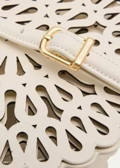 SIMKHAIMcCall Laser Cutout Leather Crossbody Bag