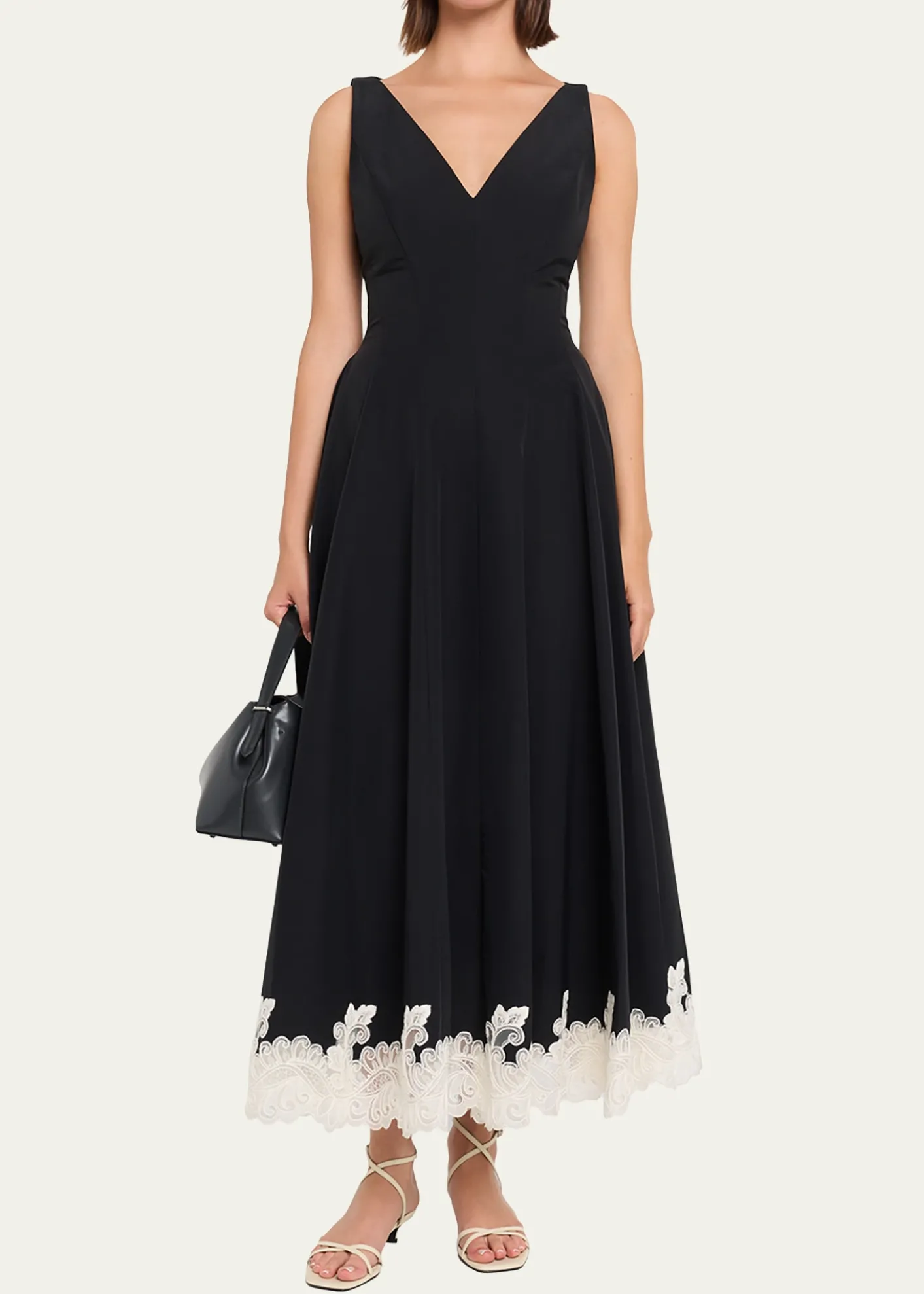SIMKHAIMira Cotton Faille Lace Midi Dress