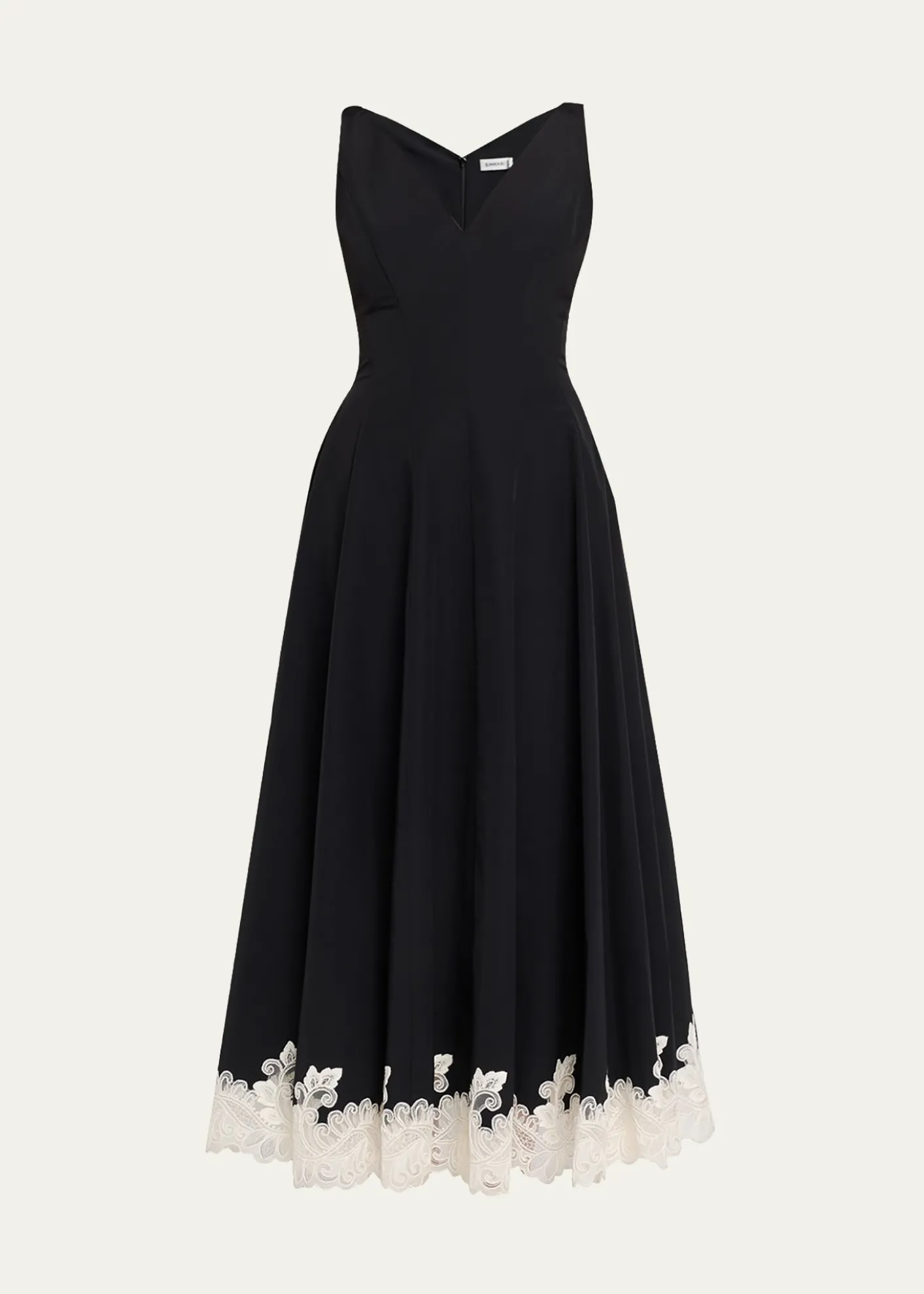 SIMKHAIMira Cotton Faille Lace Midi Dress