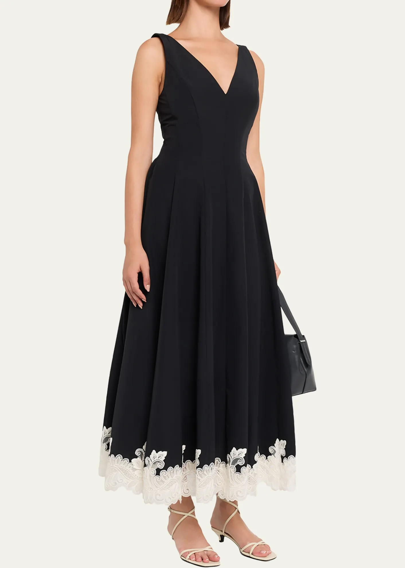 SIMKHAIMira Cotton Faille Lace Midi Dress