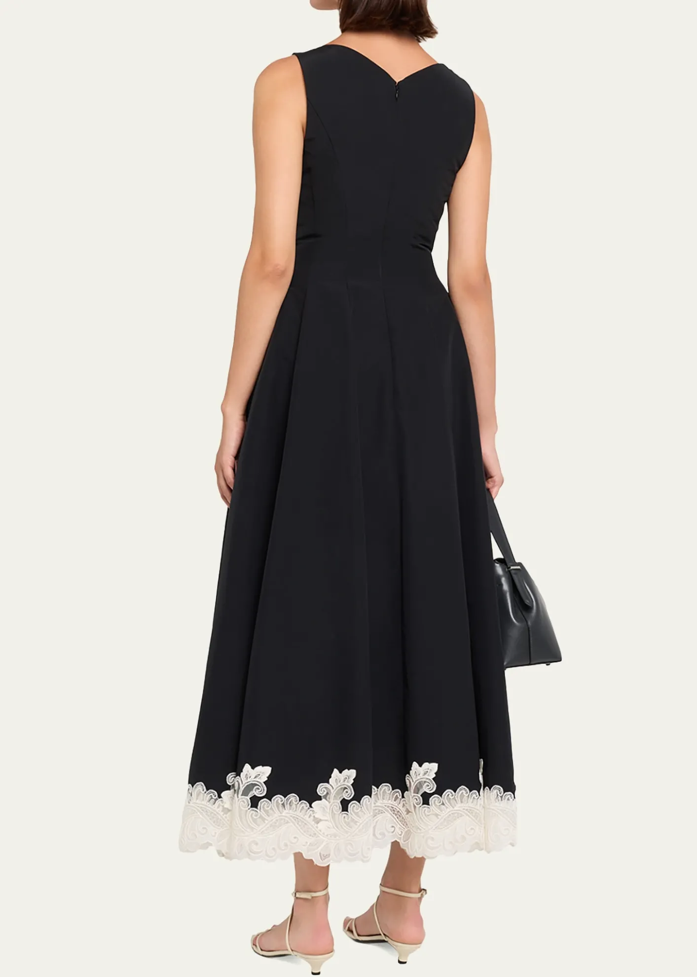SIMKHAIMira Cotton Faille Lace Midi Dress
